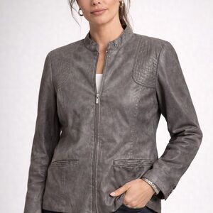 Alfred Dunner Women's Charcoal Jacket